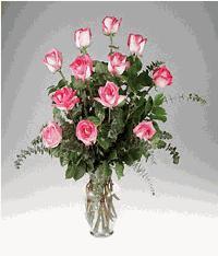 Bi-Color Pink Roses Bouquet