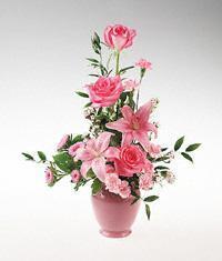 Pink flower arrangement