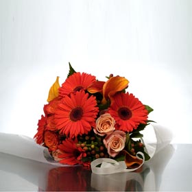 Orange Garden Posy