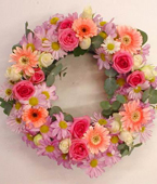  New Zealand Flower New Zealand Florist  New Zealand  Flowers shop New Zealand flower delivery online  :PASTEL FUNERAL WREATH