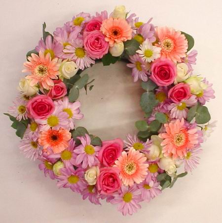 PASTEL FUNERAL WREATH