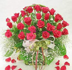 Lithuania Roses Lithuania,:Message of Love Bouquet