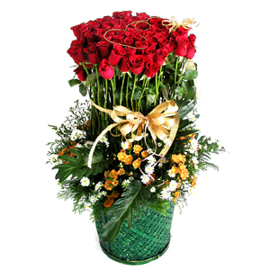 100 Roses Basket-10