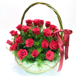 S.Korea flower ,S.Korea:Rose Basket-k11