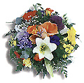 Sweden Get Well Sweden,:Mixed seasonal flowers in basket