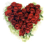 Denmark flower :15 Heart-shaped arrangement of roses!