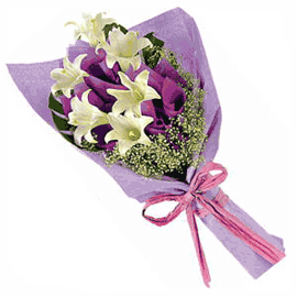  Bangladesh Flower Bangladesh Florist  Bangladesh  Flowers shop Bangladesh flower delivery online  Bangladesh:White Lilies Bouquet