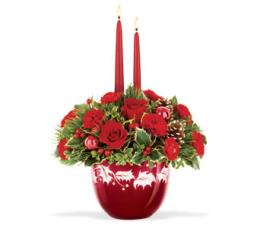 Ruby Glass Bowl Bouquet