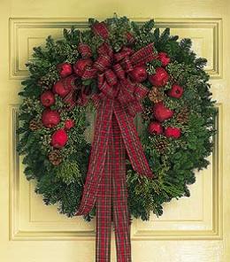 Fresh Wreath with Apples